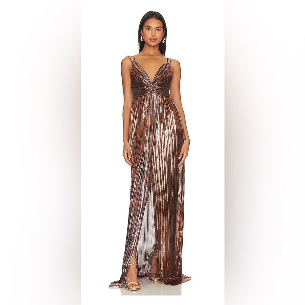 Sabina Musayev Naomi Dress, Bronze
